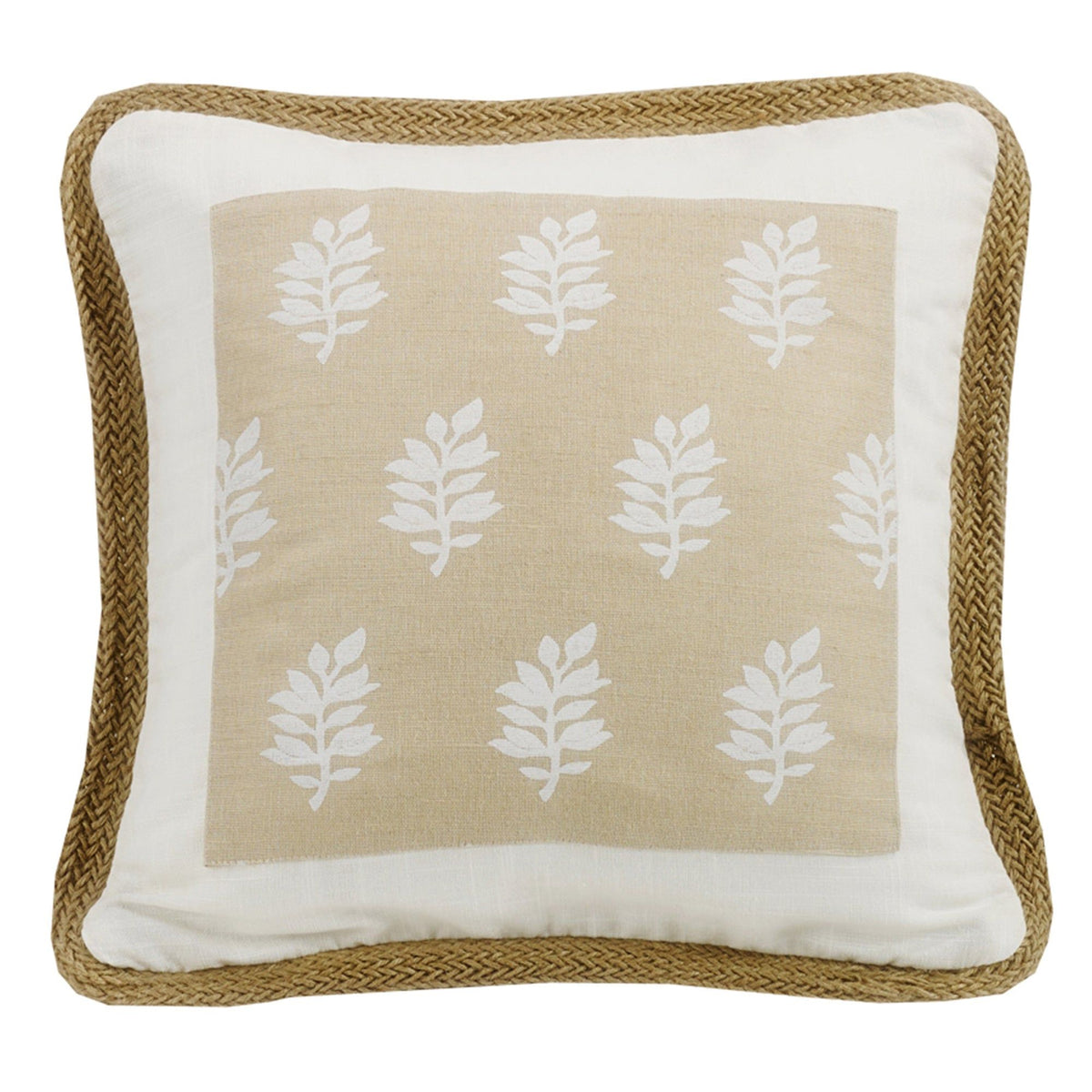 Newport Trim & Framed Throw Pillow, 18" x 18", 1PC
