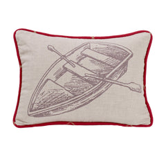Printed Rowboat Pillow, 16" x 21", 1PC