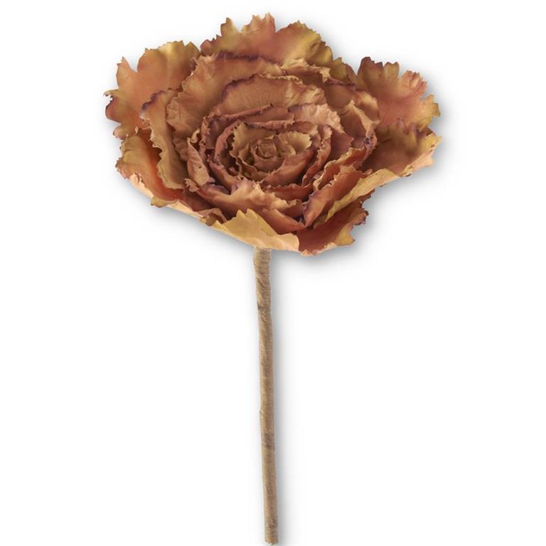 12" Brown & Green Ornamental Cabbage Pick