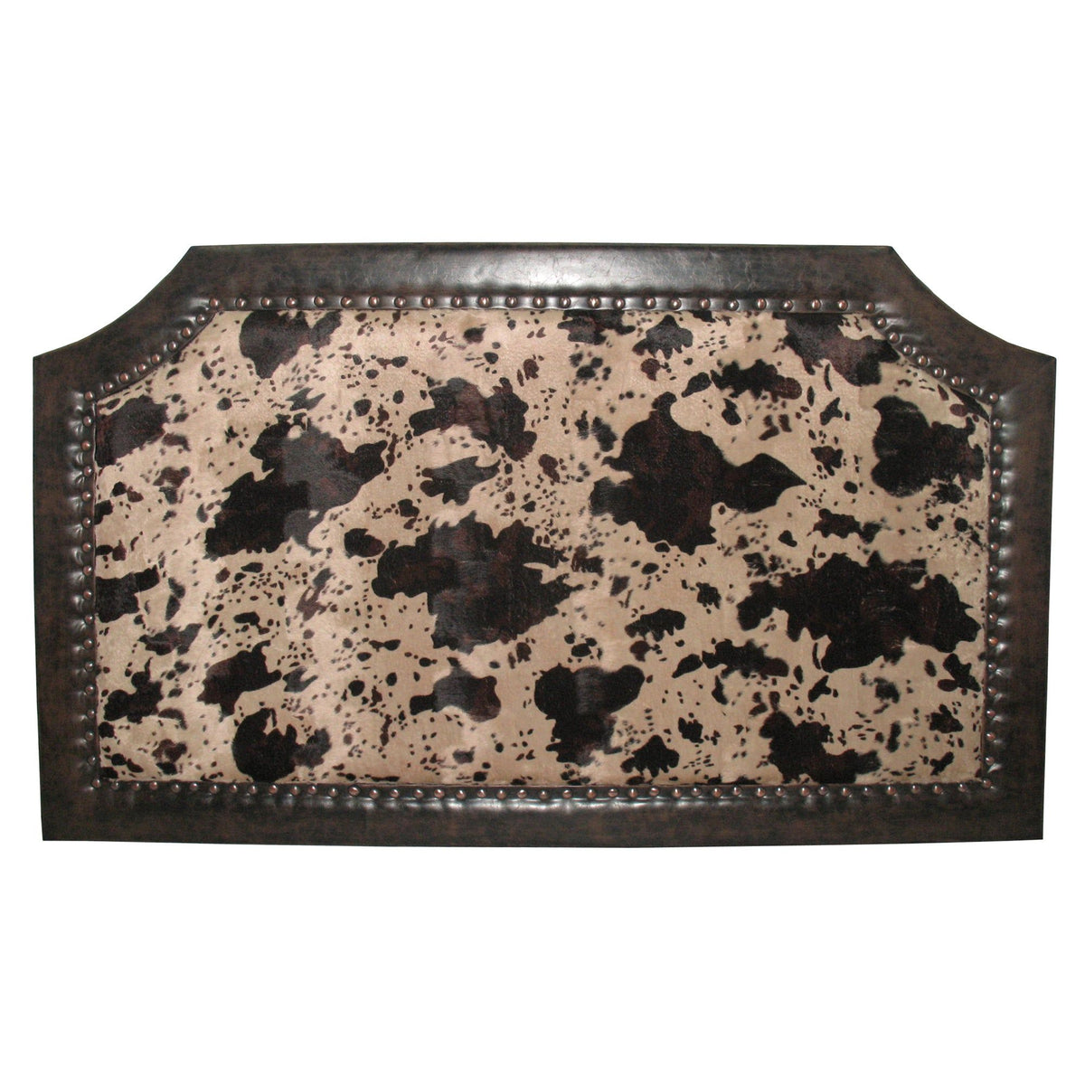 Faux Cowhide Headboard, Queen