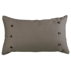 Piedmont Large Gray Taupe Lumbar Pillow, 34" x 21", 1PC
