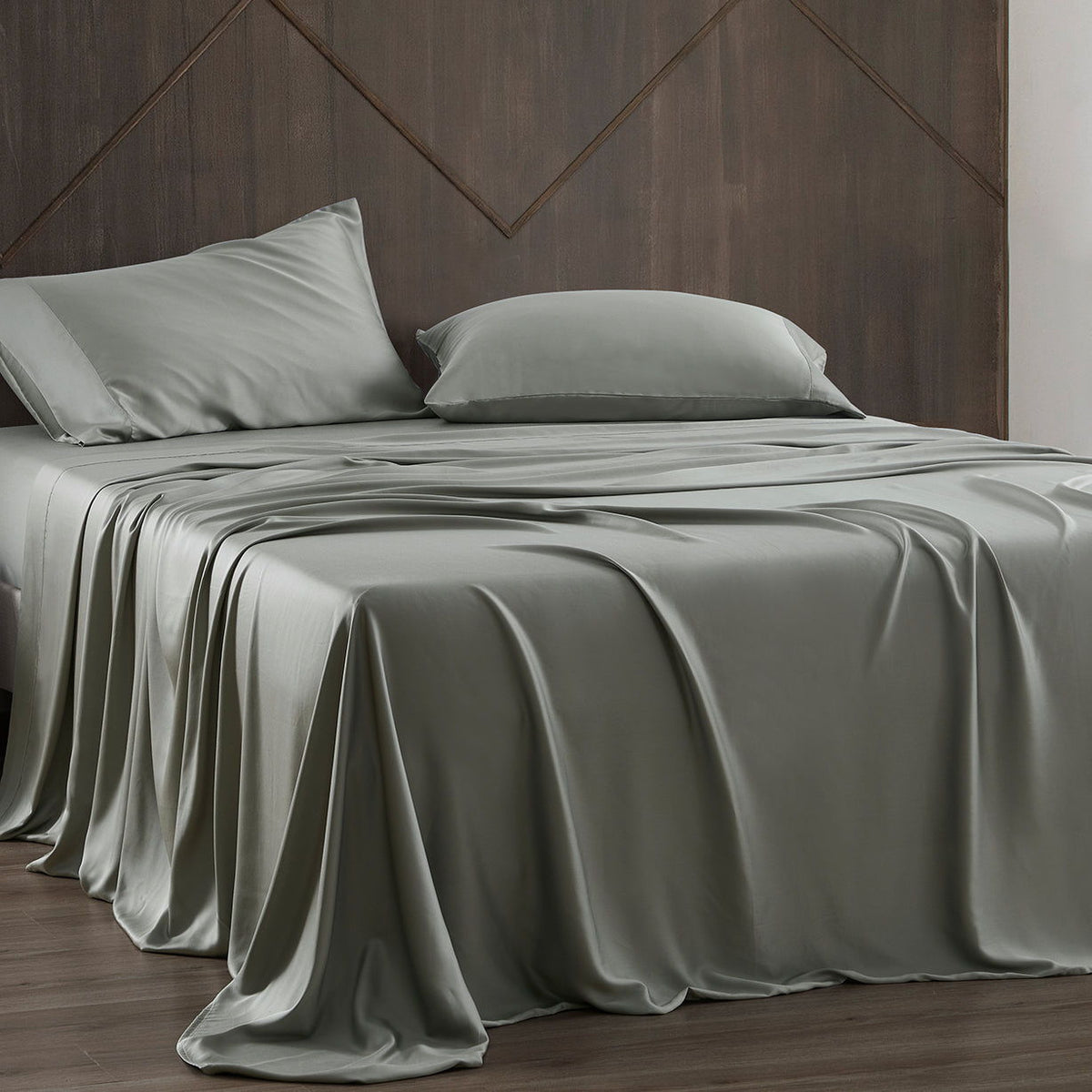 Lyocell Sheet Set, King, Sage, 4PC