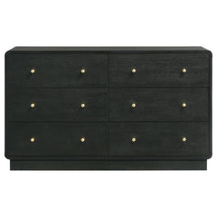 Cavelle - 6-Drawer Dresser Cabinet - Black