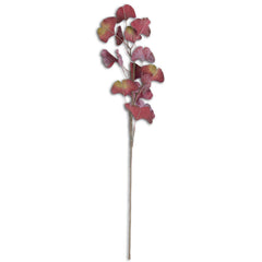 30" Burgundy Two-Tone Gingko Stem