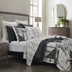 Patchwork Prairie Reversible Quilt Set, King, 3PC