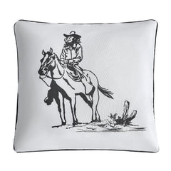 Ranch Life Indoor/Outdoor Pillow, 20" x 20",  Cowgirl, 1PC, 2 MOQ