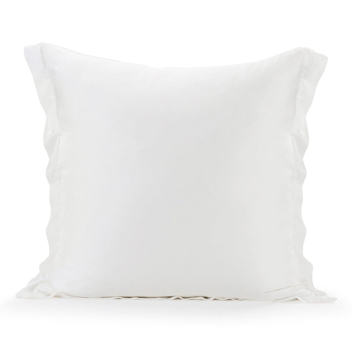 Lyocell Euro Sham, 27" x 27", White, 1PC