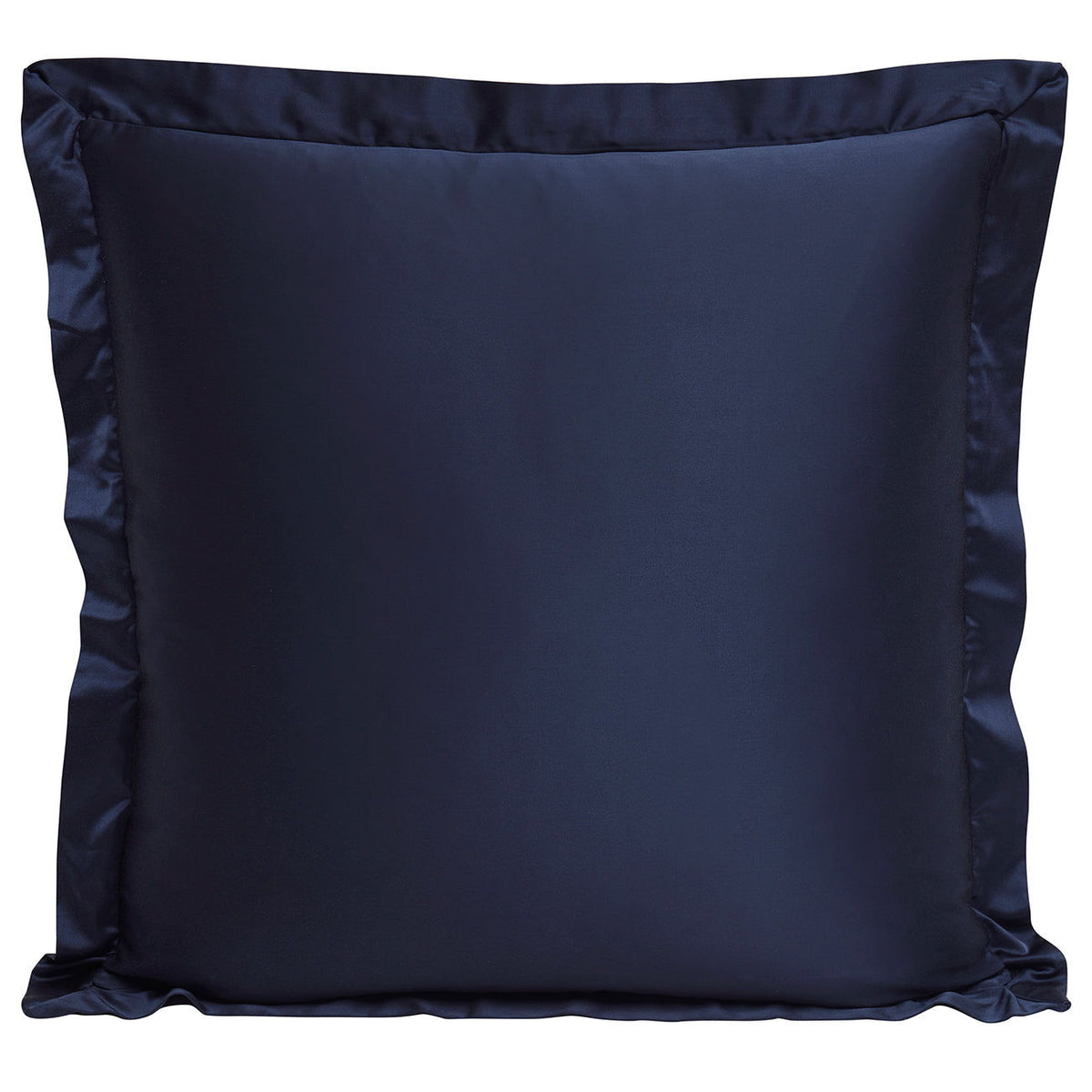 High Shine Satin Euro Sham, 27" x 27", Navy, 1PC