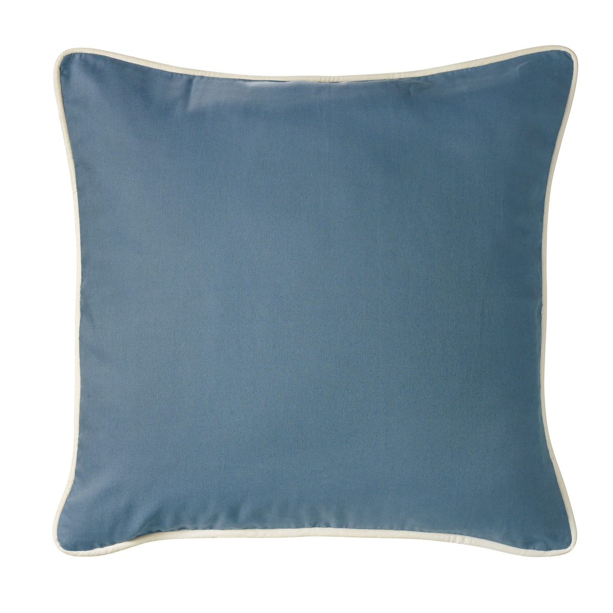 Monterrey Blue & White Piping Euro Sham, 27" x 27", 1PC