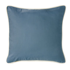 Monterrey Blue & White Piping Euro Sham, 27" x 27", 1PC