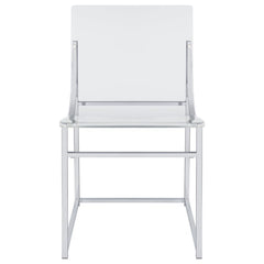 Adino - Acrylic Dining Side Chair (Set of 2) - Chrome