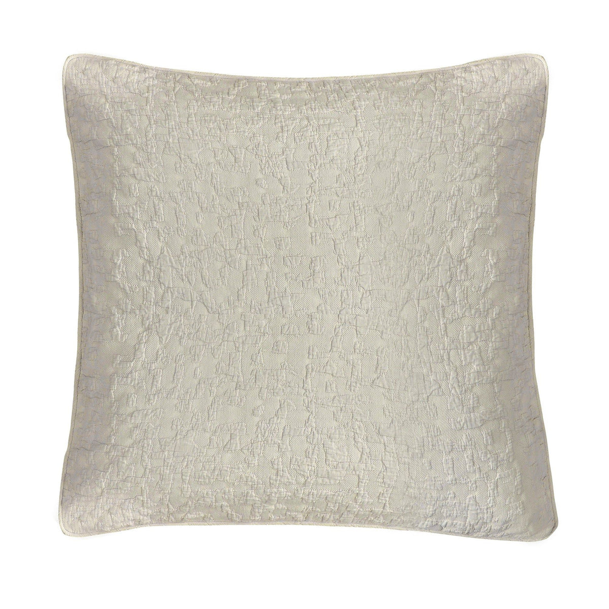 Porto Matelassé Euro Sham, 27" x 27", Light Taupe, 1PC