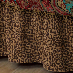 Bed Skirt, Queen, Leopard, 1PC