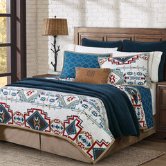 Spirit Valley Quilt Set, Full/Queen, Teal, 3PC