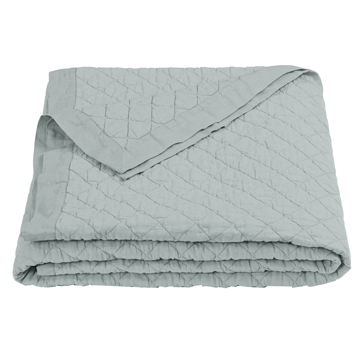 Linen Cotton Diamond Quilt, Full/Queen, Seaglass, 1PC