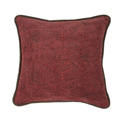 Wilderness Ridge Red Chenille Throw Pillow, 18" x 18", 1PC