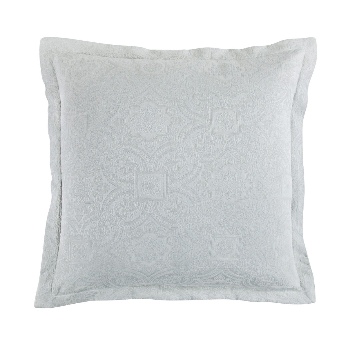 Matelassé Euro Sham, 27" x 27", Gray, 1PC