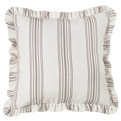 Prescott Ruffled Euro Sham, 27" x 27", Taupe, 1PC