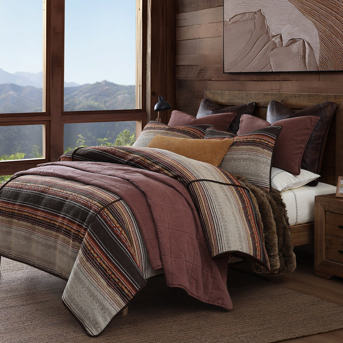 Estes Chenille Duvet Cover Set, Super King, Copper, 3PC
