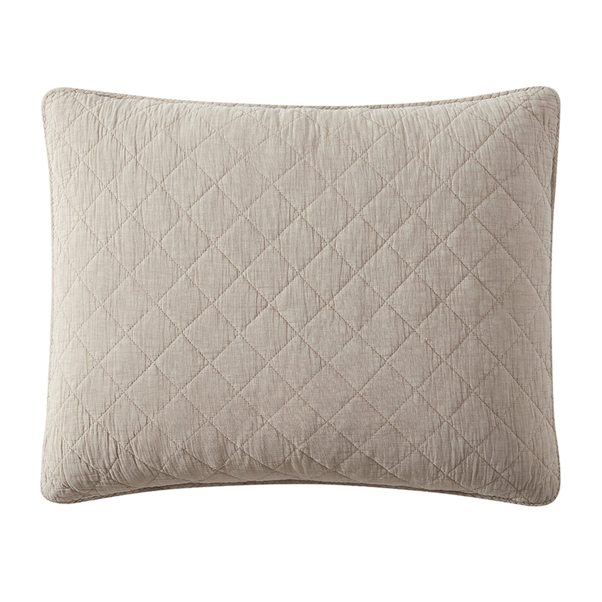 Stonewashed Cotton Gauze Pillow Sham, 21" x 34", Sable, 1PC