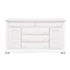 Summer House - 2 Door 5 Drawer Dresser - White