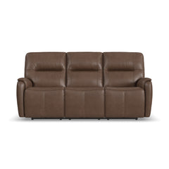 Wilson - Power Reclining Sofa With Power Headrests - Dark Brown