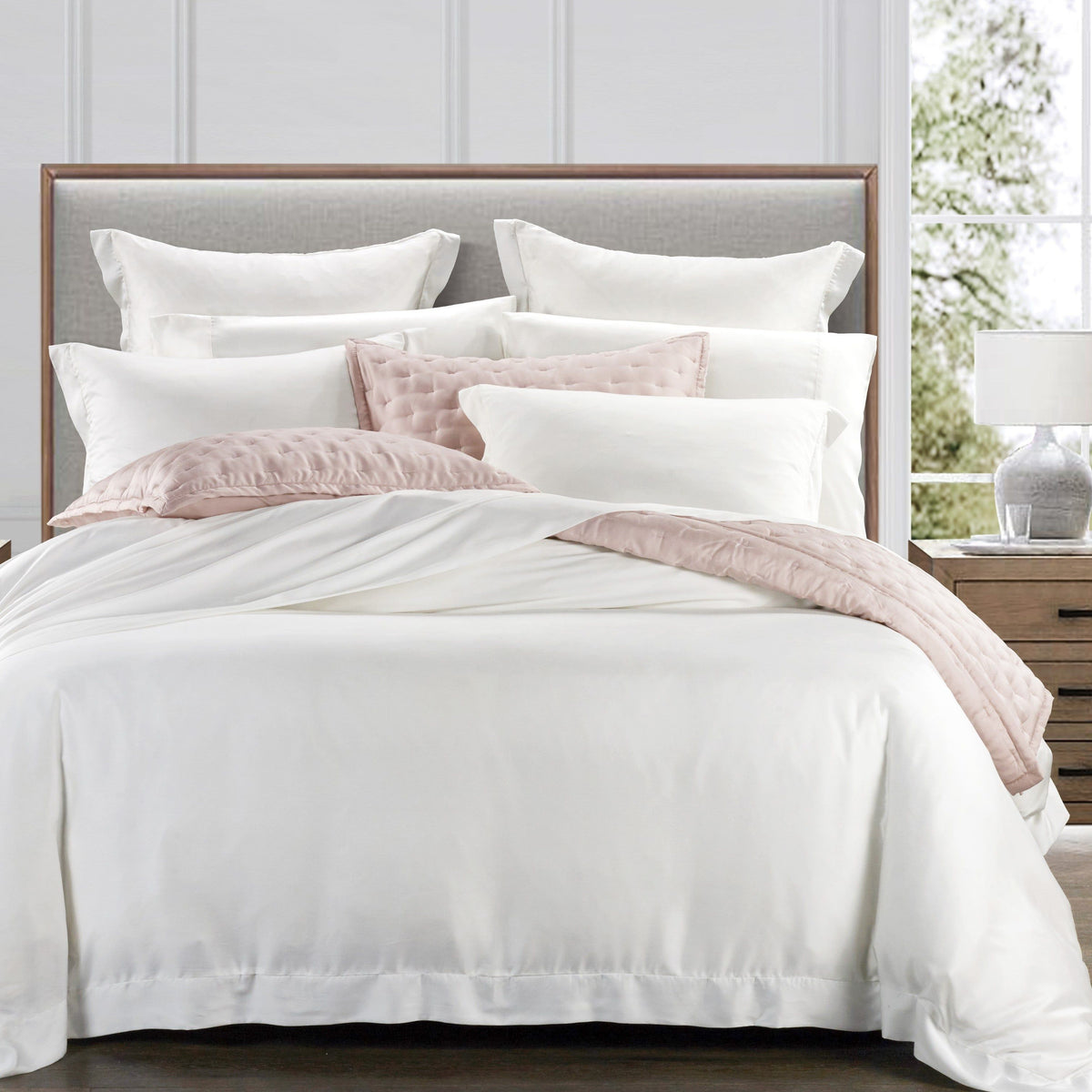 Lyocell Quilt Set, King, Blush, 3PC