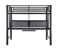 Avalon - Full Workstation Loft Bed - Black