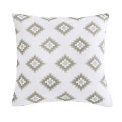 Chalet Aztec Indoor/Outdoor Pillow, 20" x 20", Taupe, 1PC, 2 MOQ