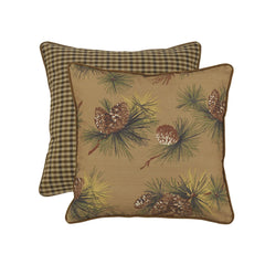 Pinecone Reversed Houndstooth Euro Sham, 27" x 27", 1PC