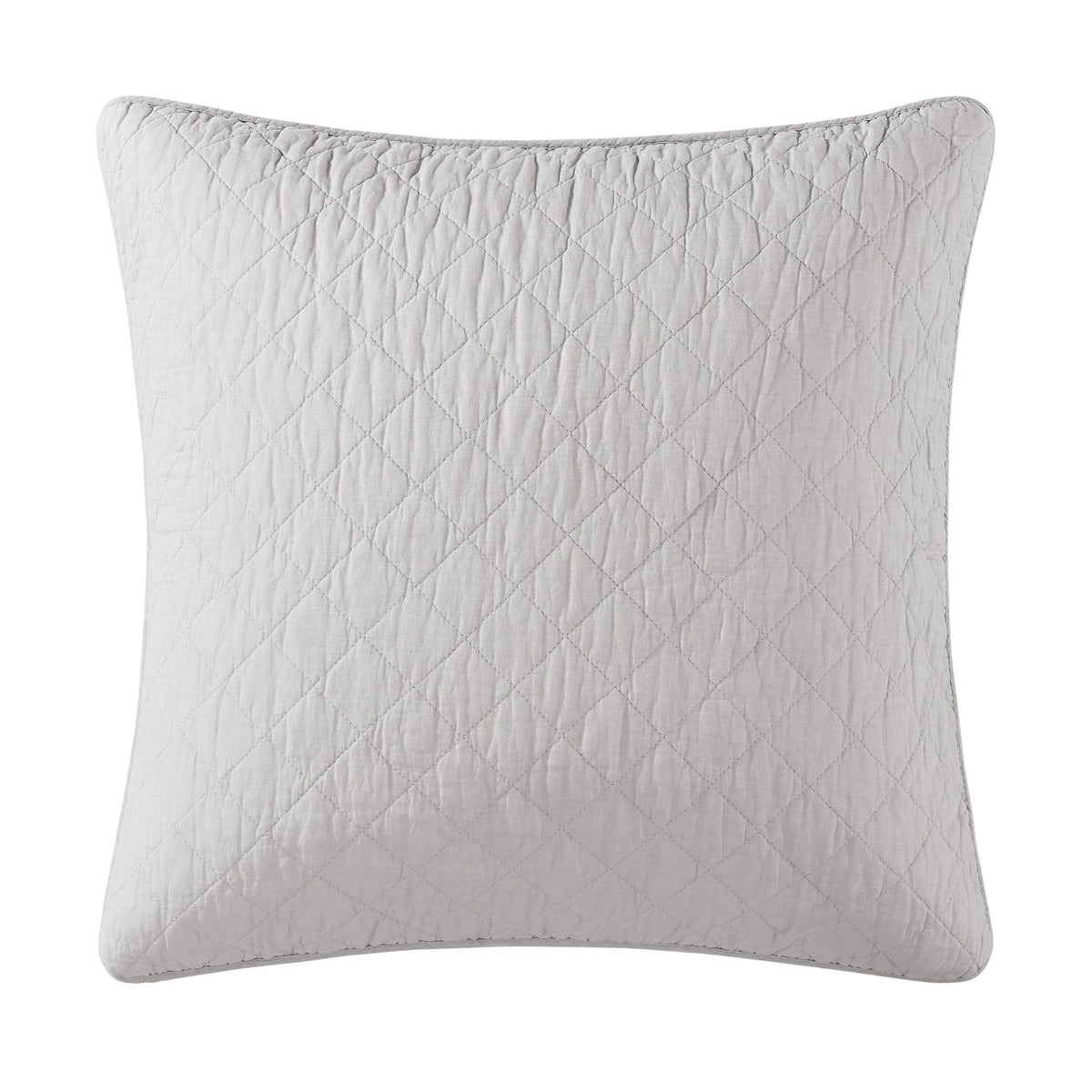 Cotton Comfort Euro Sham, 27" x 27", Gray, 1PC