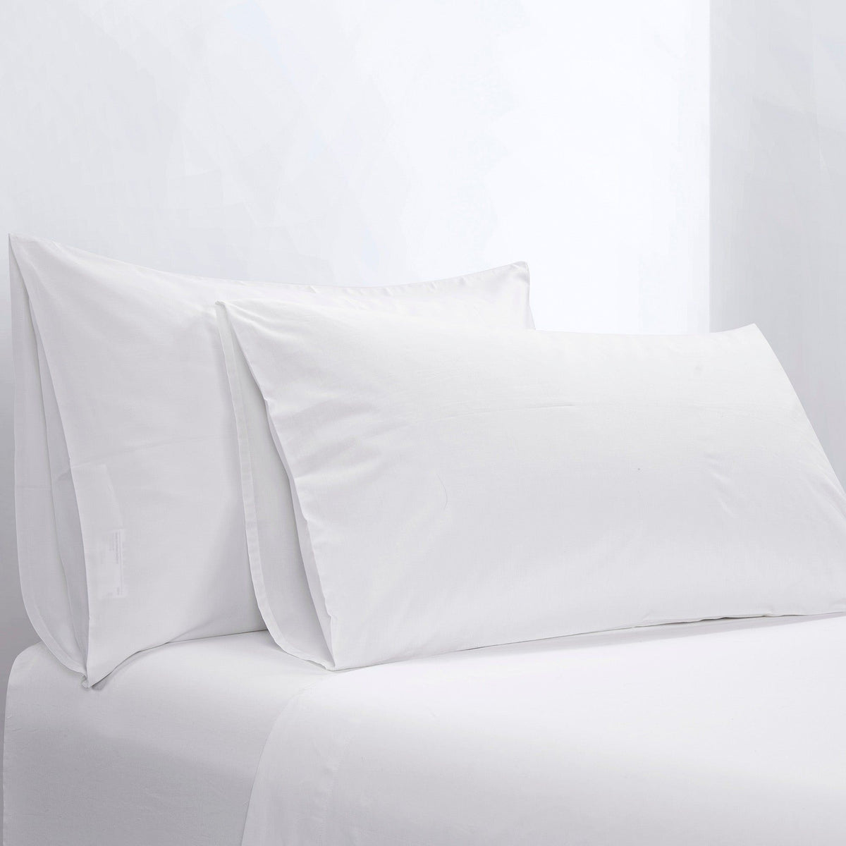 Vesper 350TC Sateen Sheet Set, Full, White, 4PC
