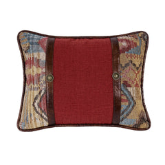 Ruidoso Chenille Geometric Oblong Pillow with Conchos, 16" x 21", 1PC