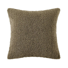 Teddy Pillow with Down Insert, 18" x 18", Dark Oak, 1PC