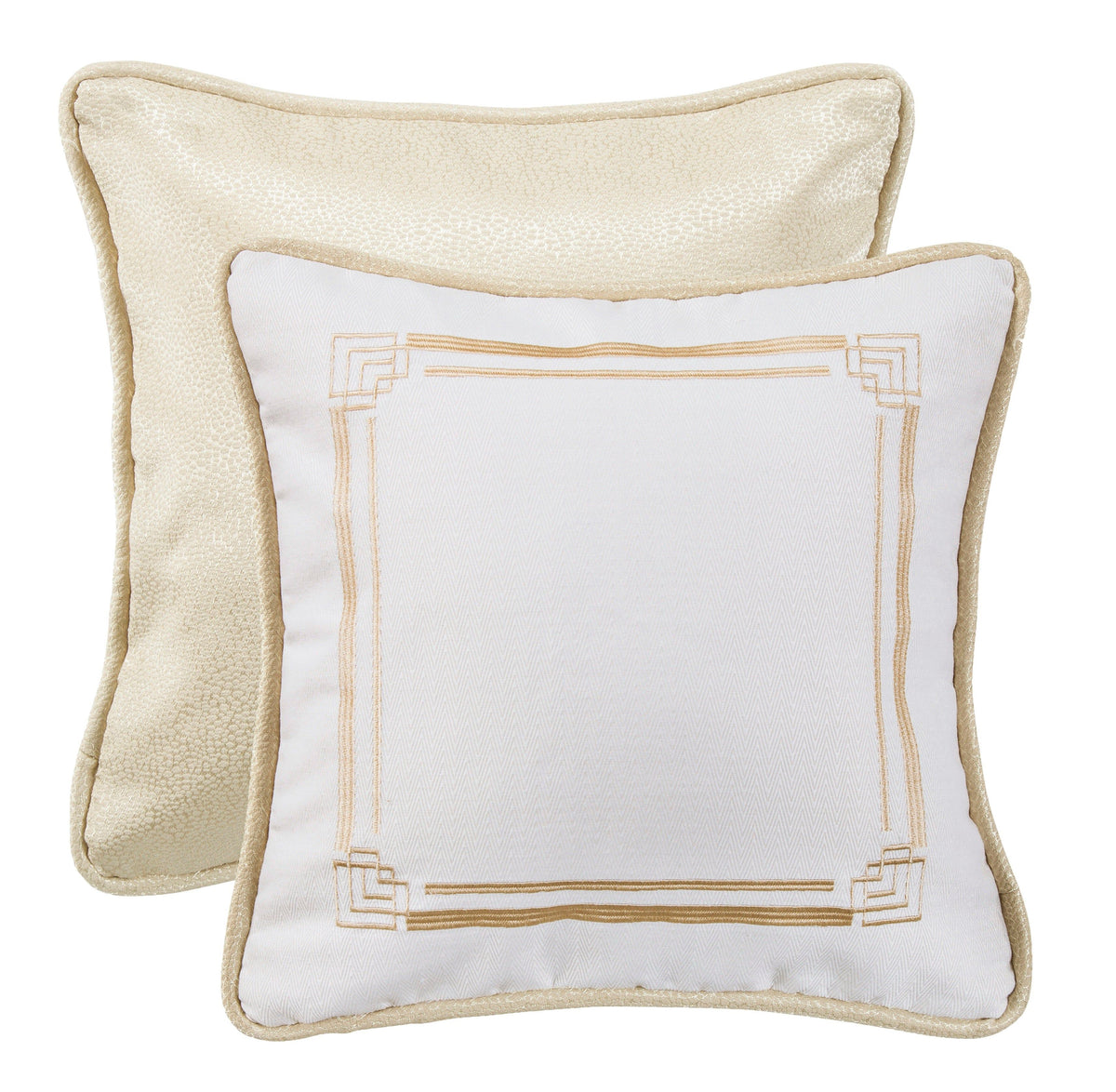 Hollywood Reversible Embroidered Throw Pillow, 18" x 18", 1PC