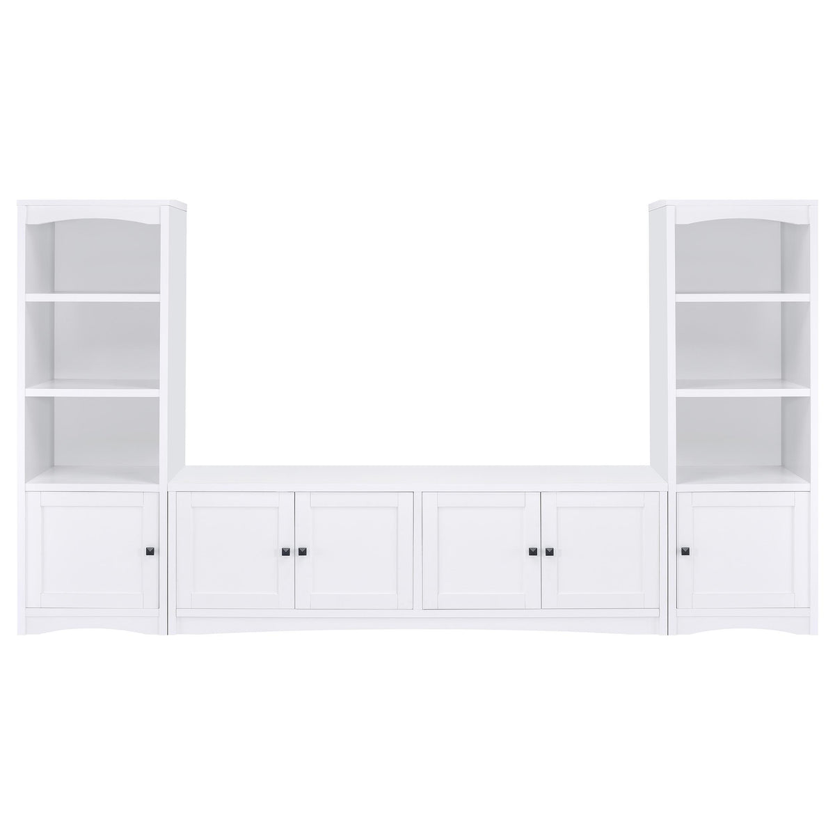 Laughlin - 3-piece Entertainment Center TV Stand - White
