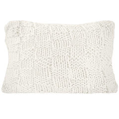 Chess Knit Dutch Euro Pillow, 28" x 38", Natural, 1PC