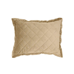 Velvet Diamond Quilted Boudoir Pillow, 12" x 16", Oatmeal, 1PC
