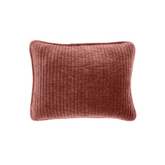 Stonewashed Cotton Velvet Boudoir Pillow, 12" x 16", Salmon, 1PC