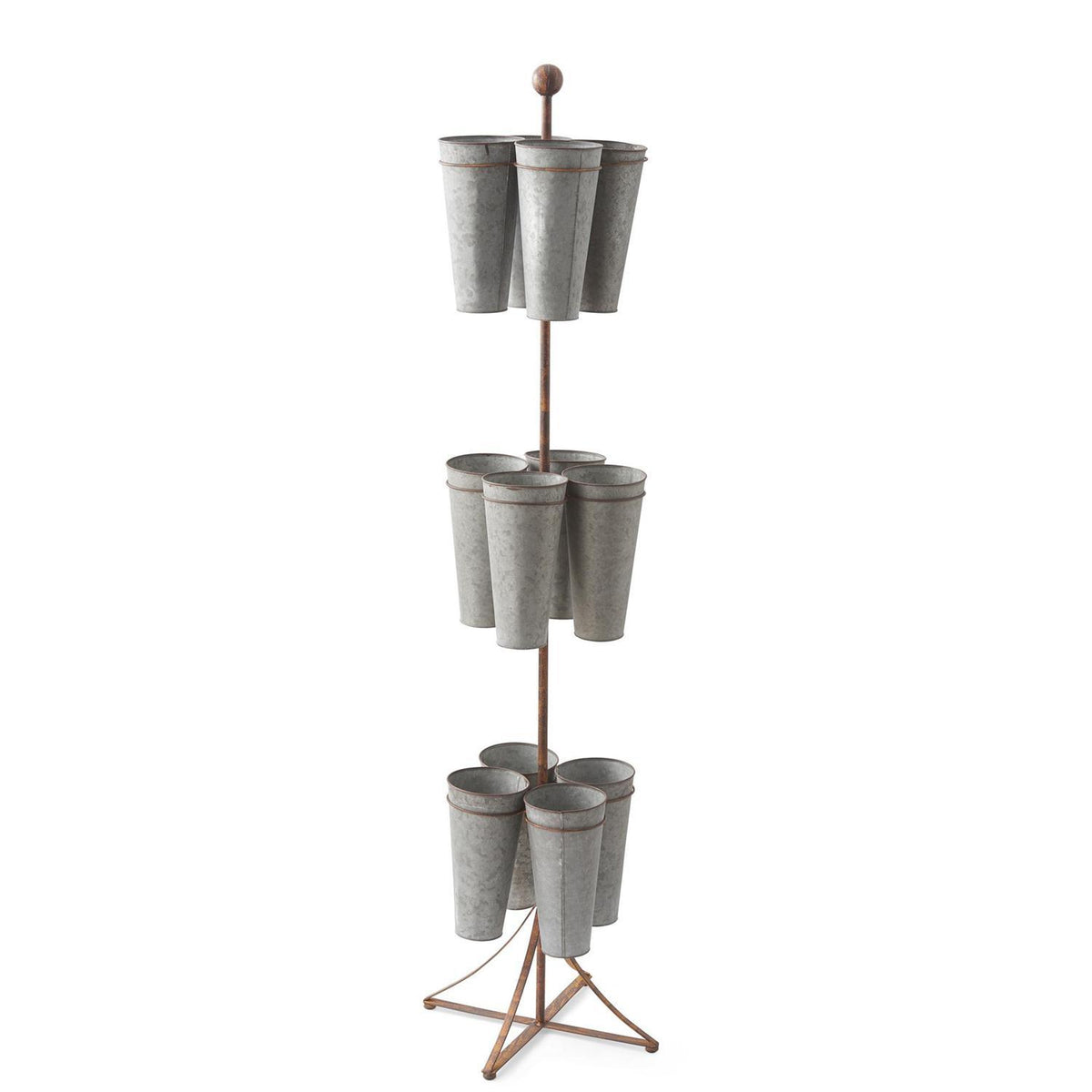 55.5" Floral Stem Display w/ 12 Buckets