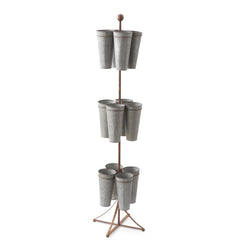 55.5" Floral Stem Display w/ 12 Buckets