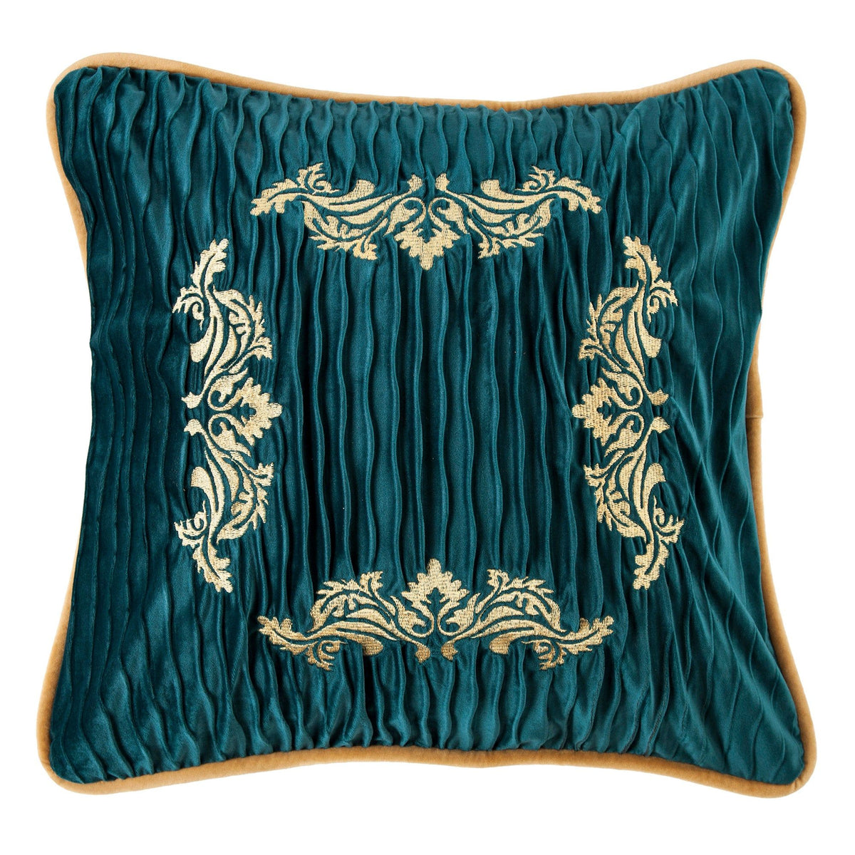 Velvet Embroidery Pillow, 18" x 18", 1PC