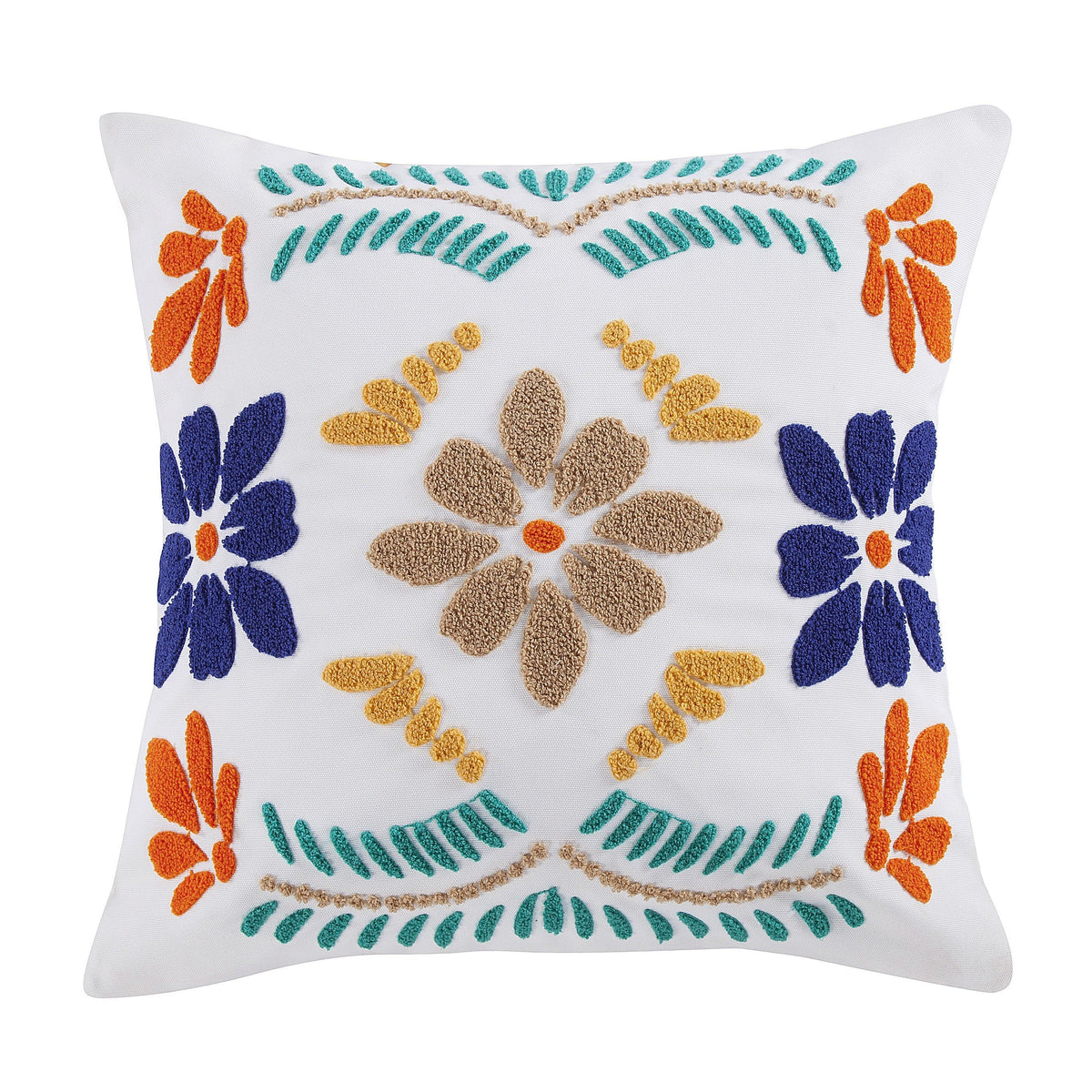Bonita Indoor/Outdoor Pillow, 20" x 20", Turquoise, 1PC, 2 MOQ