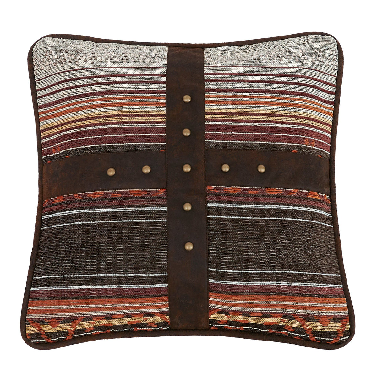 Estes Chenille Pillow, 18" x 18", Copper, 1PC