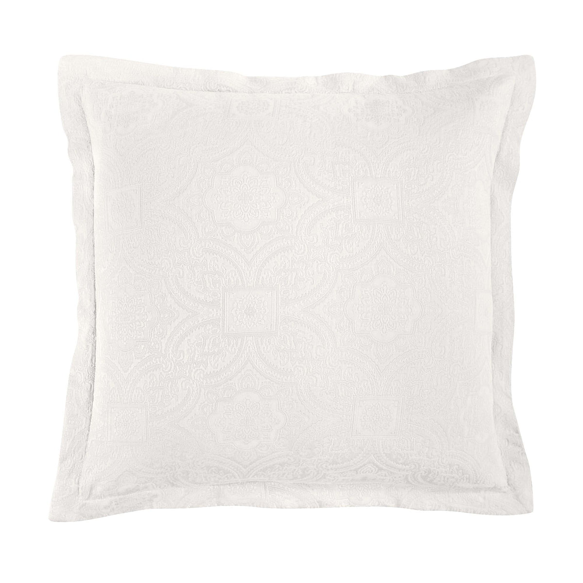 Matelassé Euro Sham, 27" x 27", Ivory, 1PC