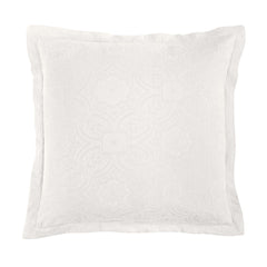 Matelassé Euro Sham, 27" x 27", Ivory, 1PC