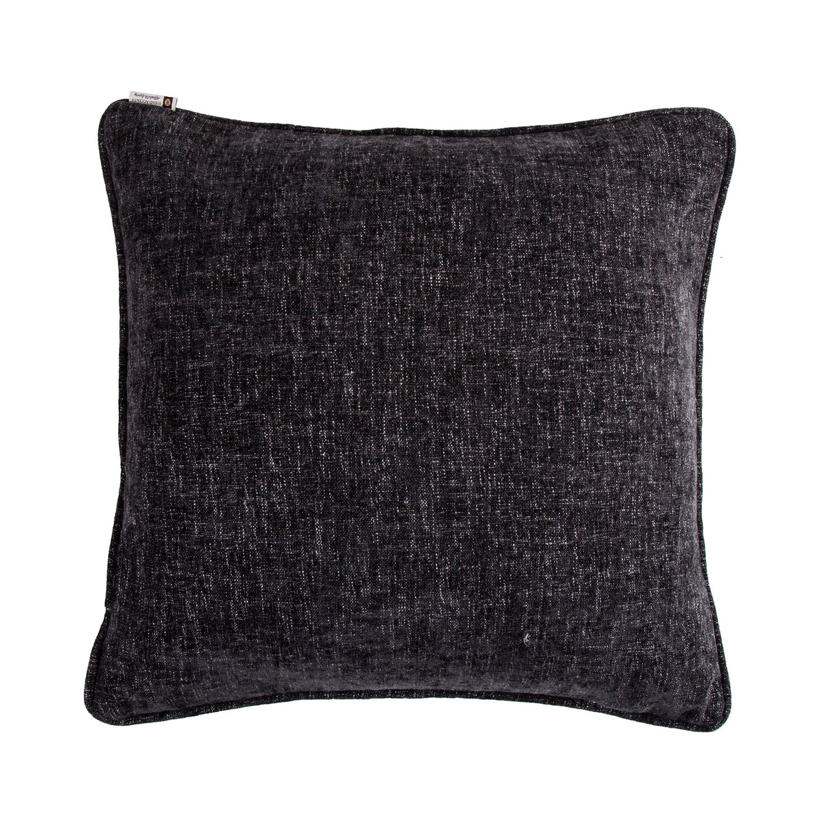 Amelia Charcoal Gray Twill Euro Sham, 27" x 27", 1PC
