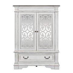 Abbey Park - Mirrored Door Chest - White
