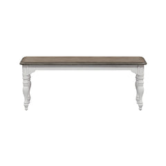 Magnolia Manor - Dining Bench - White