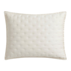 Lyocell Quilt Pillow Sham Set, 21" x 34", Ivory, 2PC